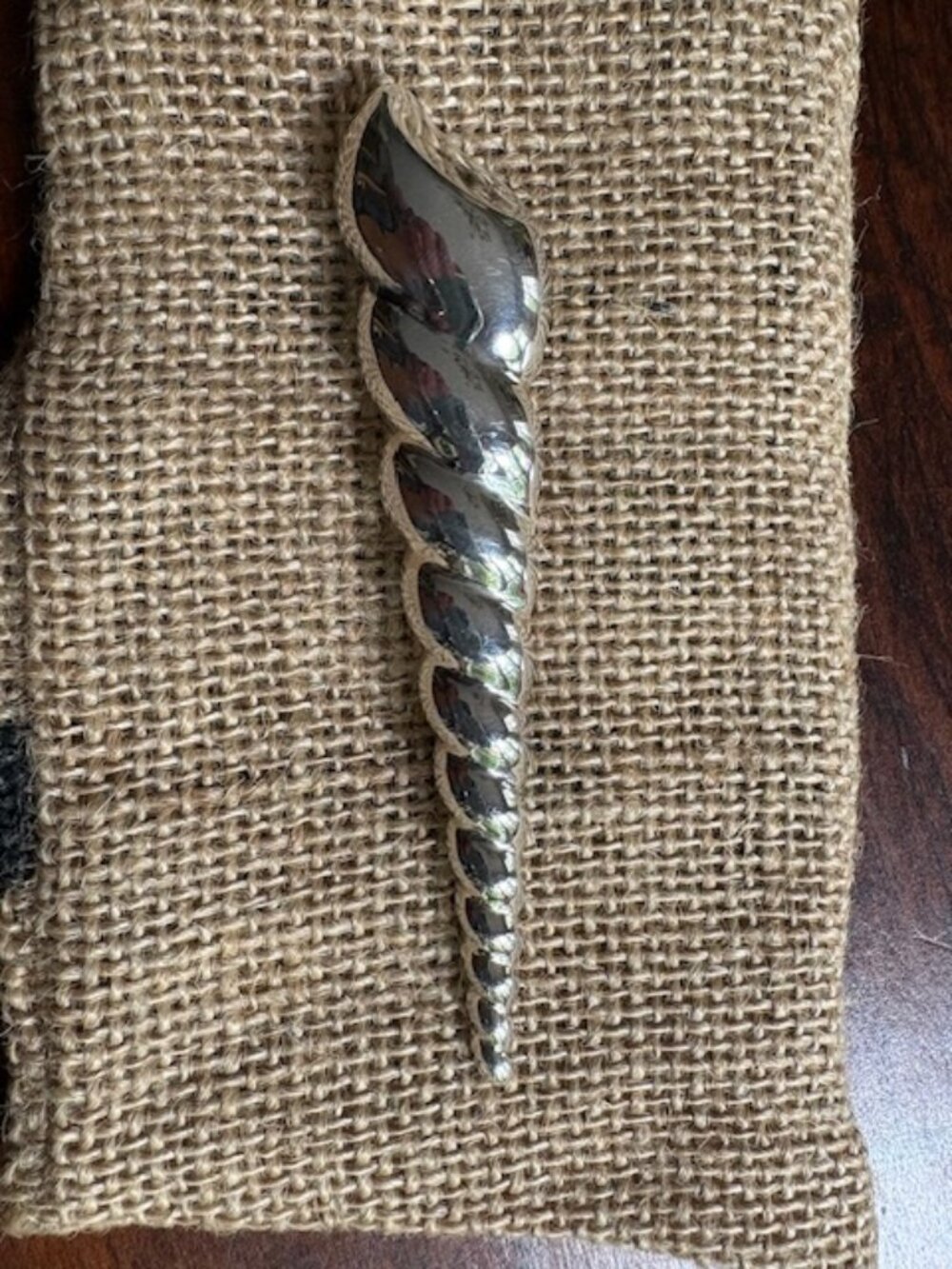 925 Sterling Silver Shell-shaped Pin